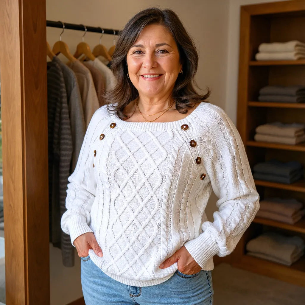 Calla | Gemütlicher Kabelstrickpullover