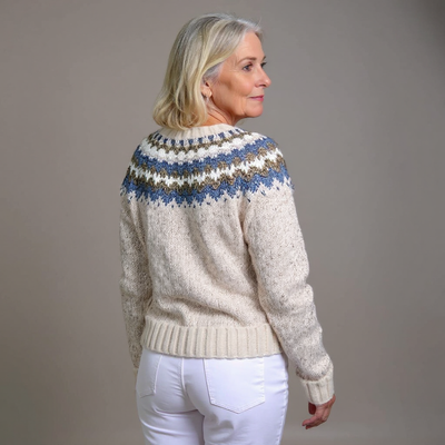 Peyton | Vintage Isländische Strickjacke
