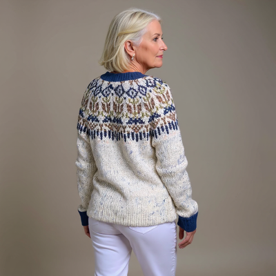 Hailey | Vintage Isländische Strickjacke