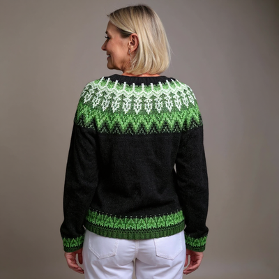 Sadie | Vintage Isländische Strickjacke