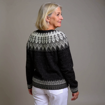 Nevaeh | Vintage Isländische Strickjacke