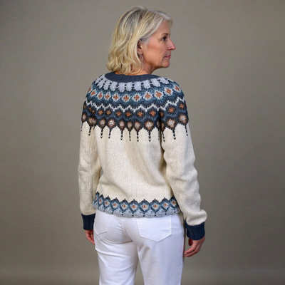 Kylie | Vintage Isländische Strickjacke
