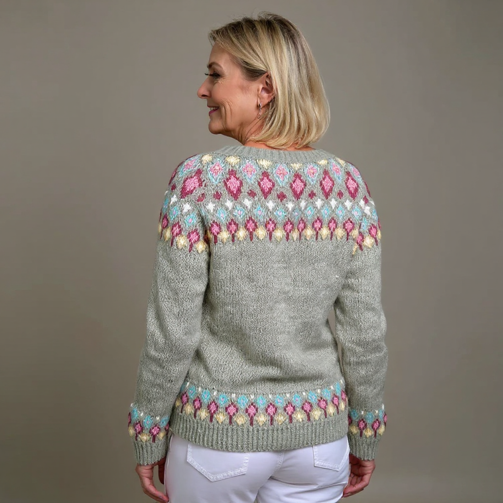 Madeline | Vintage Isländische Strickjacke