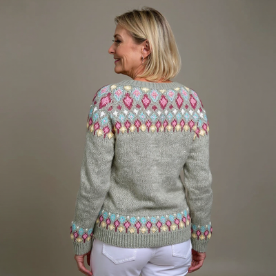 Madeline | Vintage Isländische Strickjacke