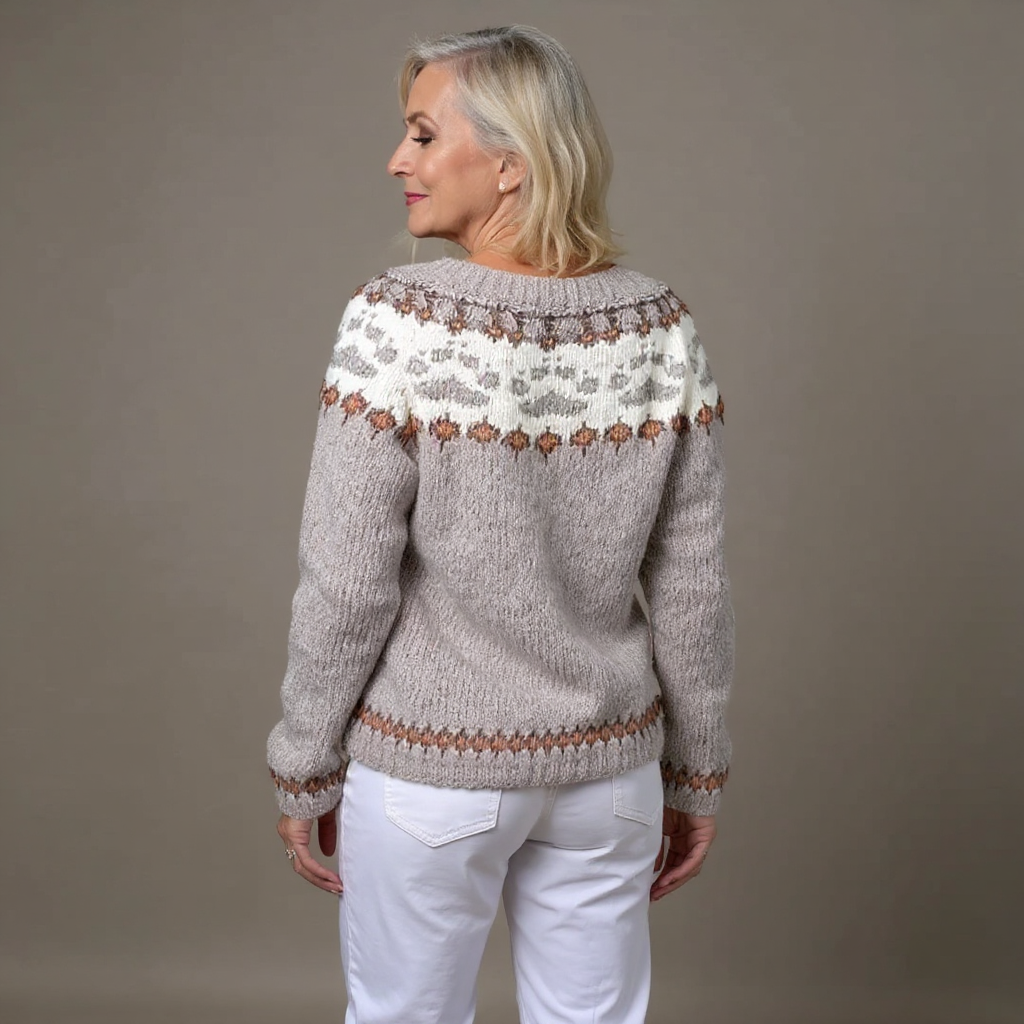 Emery | Vintage Isländische Strickjacke