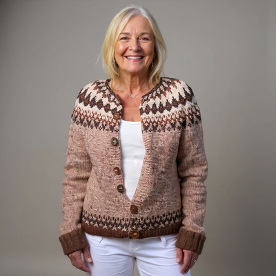 Ariana | Vintage Isländische Strickjacke