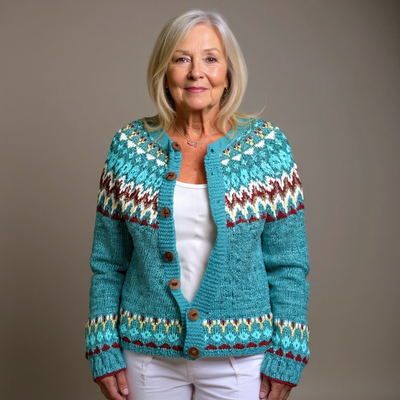 Serenity | Vintage Isländische Strickjacke