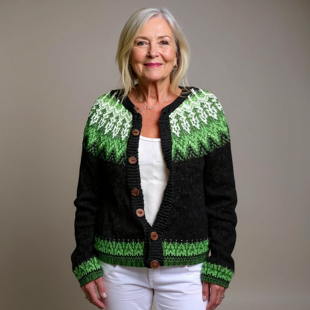 Sadie | Vintage Isländische Strickjacke
