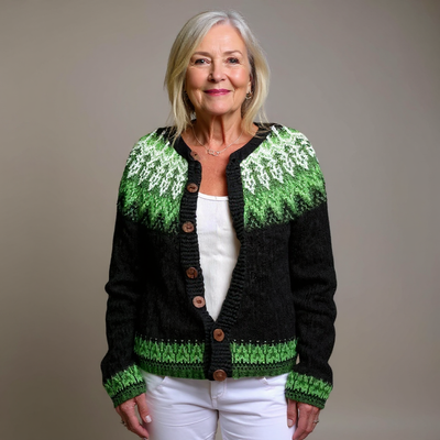 Sadie | Vintage Isländische Strickjacke