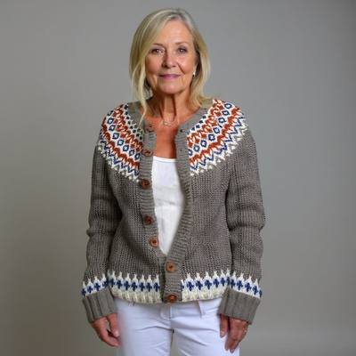 Gabriella | Vintage Isländische Strickjacke