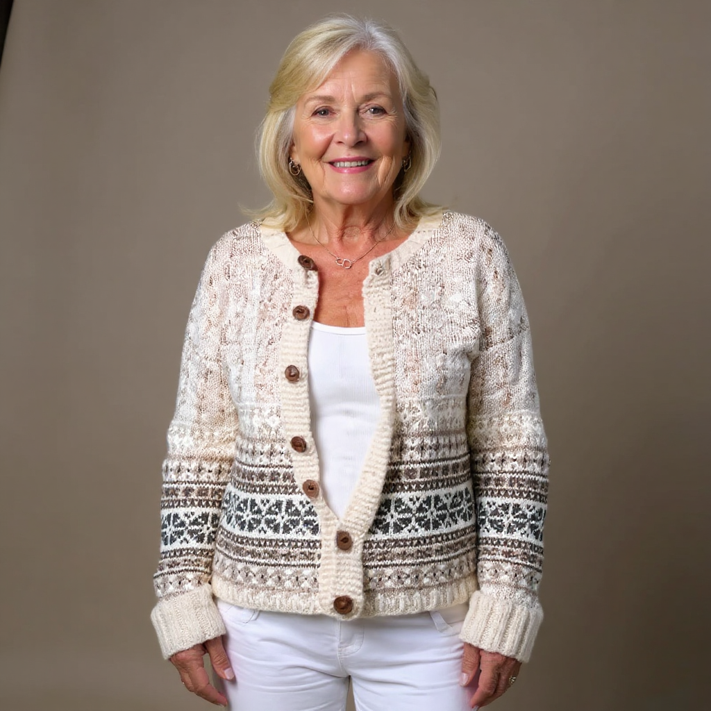Bailey | Vintage Isländische Strickjacke