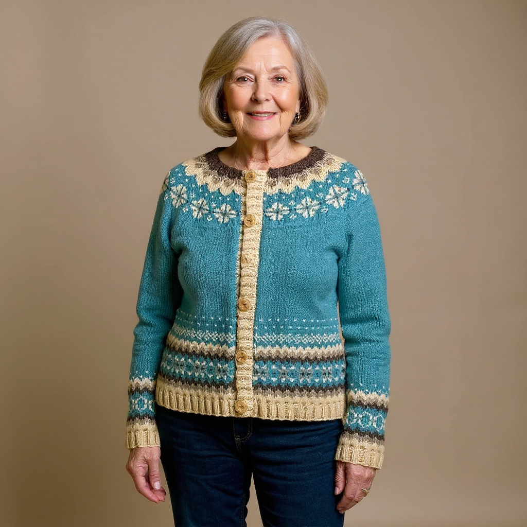 Cassandra | Vintage Island-Strickjacke
