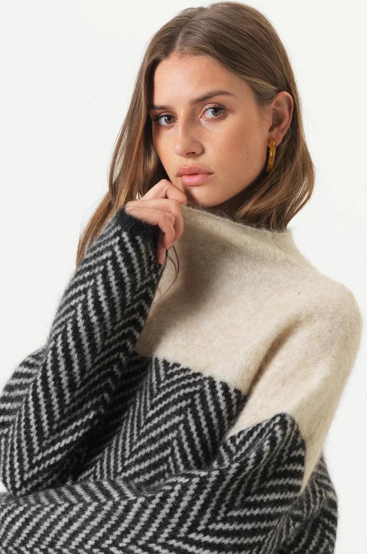 Adelie - Strick-Turtleneck-Pullover