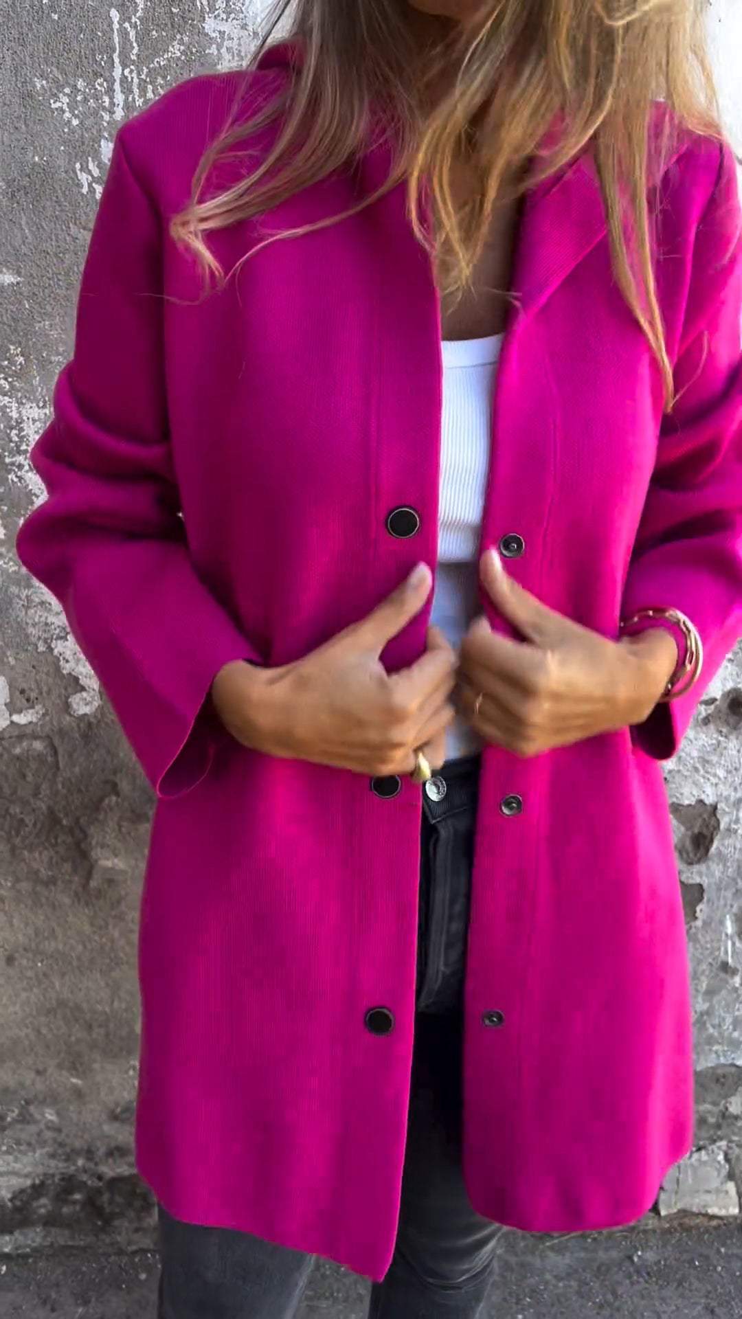 Jacqueline | Lässige Hoodie-Jacke mit Knöpfen