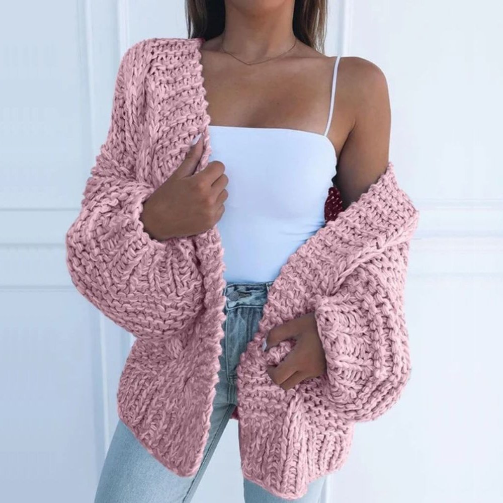 Eleanor – Lockerer Grobstrick Cardigan