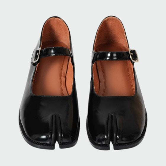 Olivia - Split-Toe Schnallen-Mary Janes