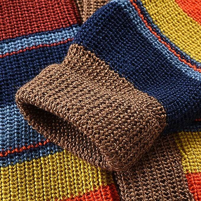 Lennart | Strick-Cardigan für Herren mit Farbblock & Geometrischem Muster