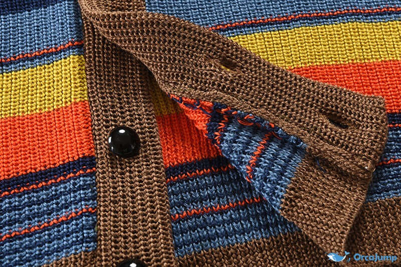 Lennart | Strick-Cardigan für Herren mit Farbblock & Geometrischem Muster