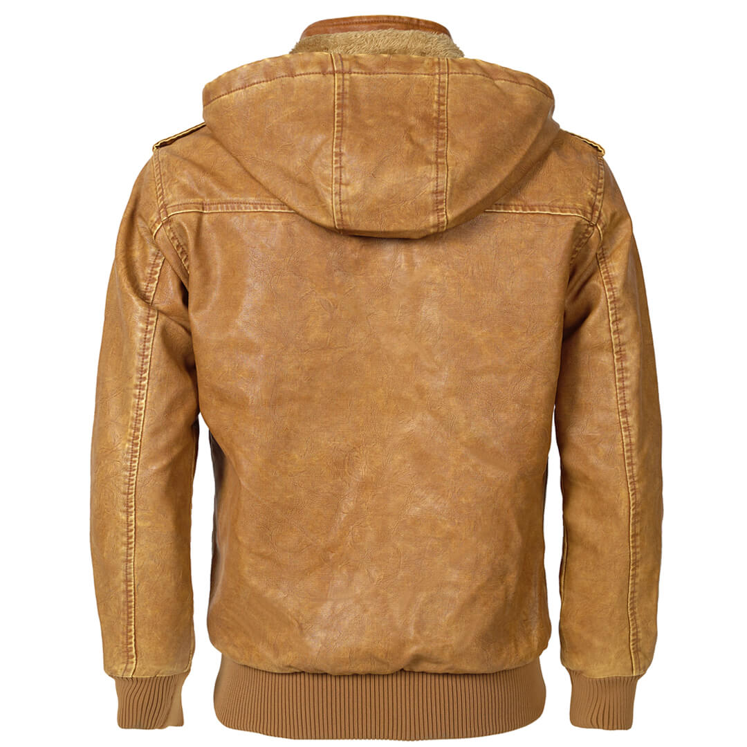 Luxuriöse Lederjacke