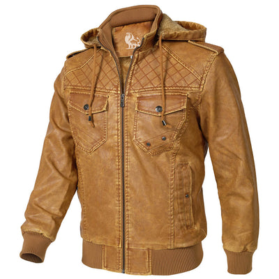 Luxuriöse Lederjacke