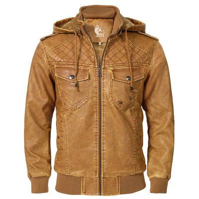 Luxuriöse Lederjacke