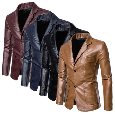 Business Casual Lederjacke