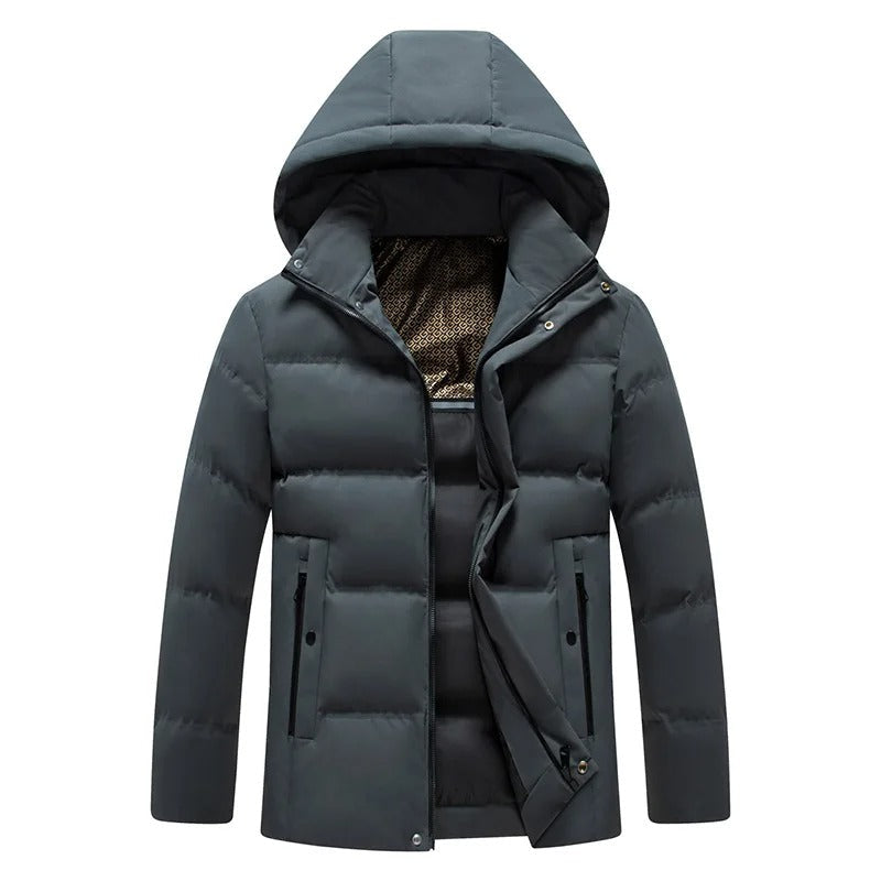 Elegante Kapuzen-Fleecejacke