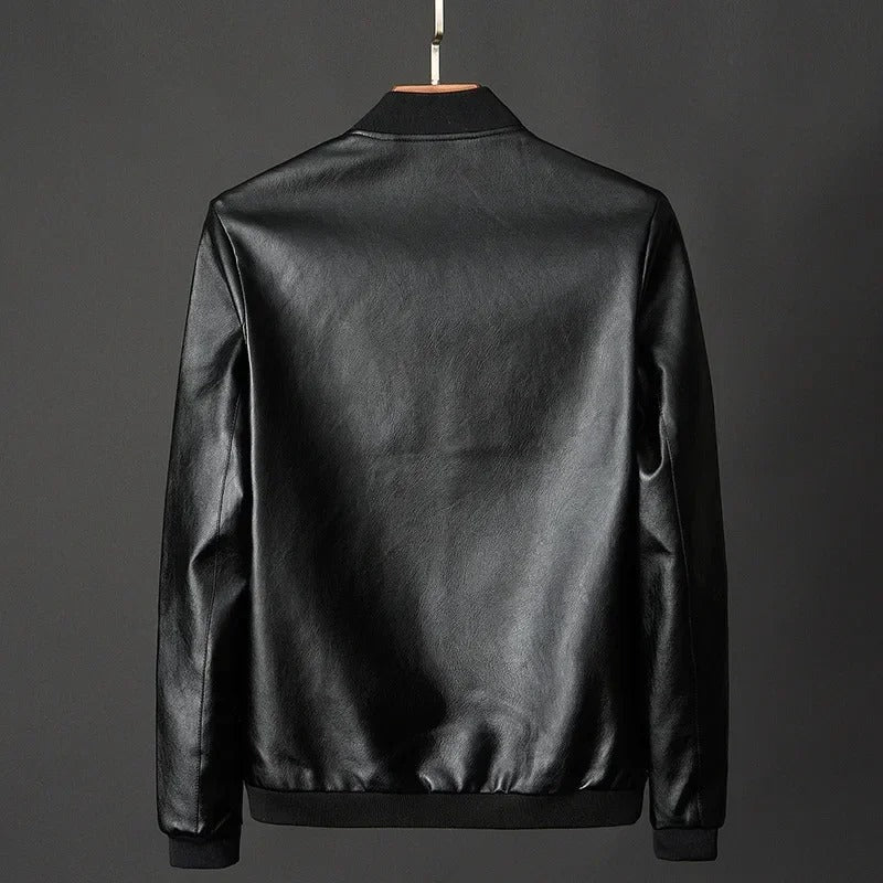Leder Bikerjacke