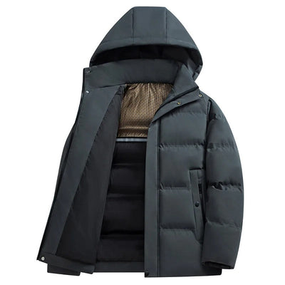 Elegante Kapuzen-Fleecejacke