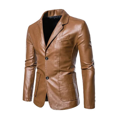 Business Casual Lederjacke