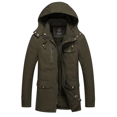 Elegante Baumwollgefütterte Winterjacke
