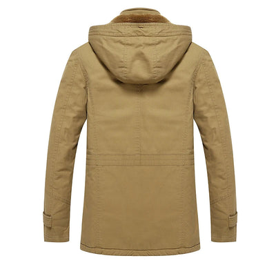 Elegante Baumwollgefütterte Winterjacke