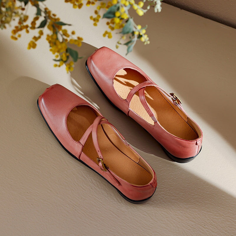 Edith - Leder Mary Janes