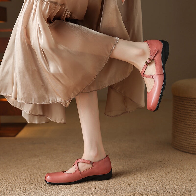 Edith - Leder Mary Janes