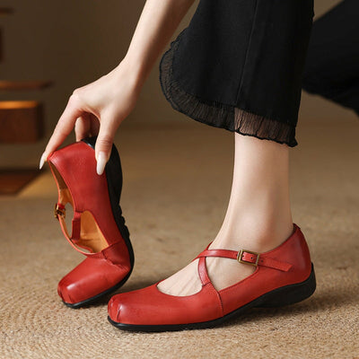 Edith - Leder Mary Janes