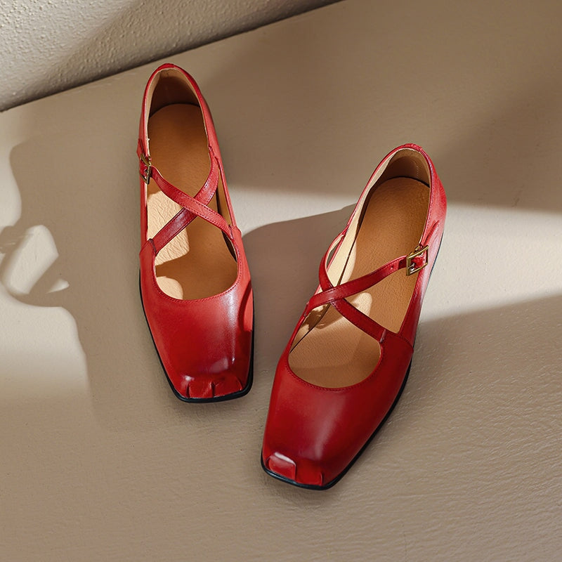 Edith - Leder Mary Janes