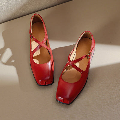 Edith - Leder Mary Janes