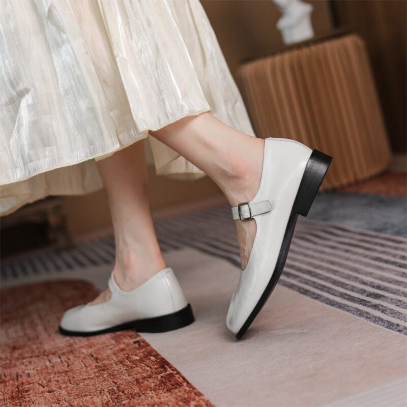 Martha - Leder Mary Janes