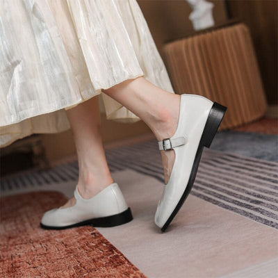 Martha - Leder Mary Janes