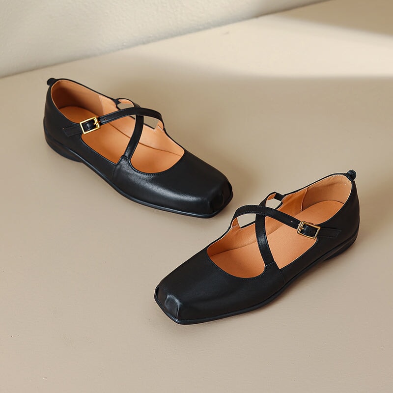 Edith - Leder Mary Janes