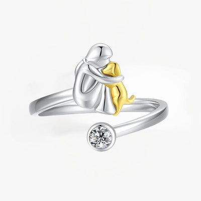 Sienna - Ring mit Hundesymbol - 1+1 Gratis