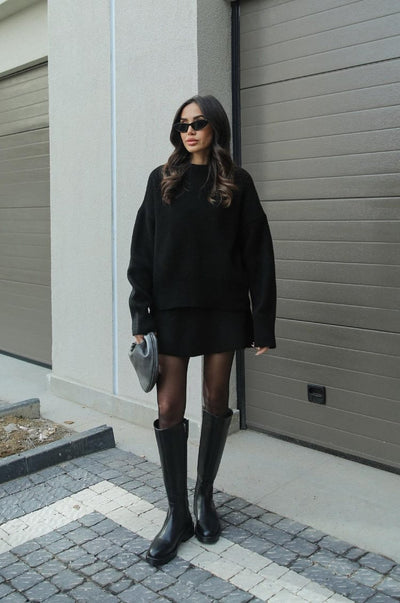 SOFIA – Pullover und Rock mit lockerer Passform