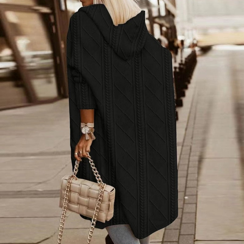 Johani | Langer Kapuzencardigan